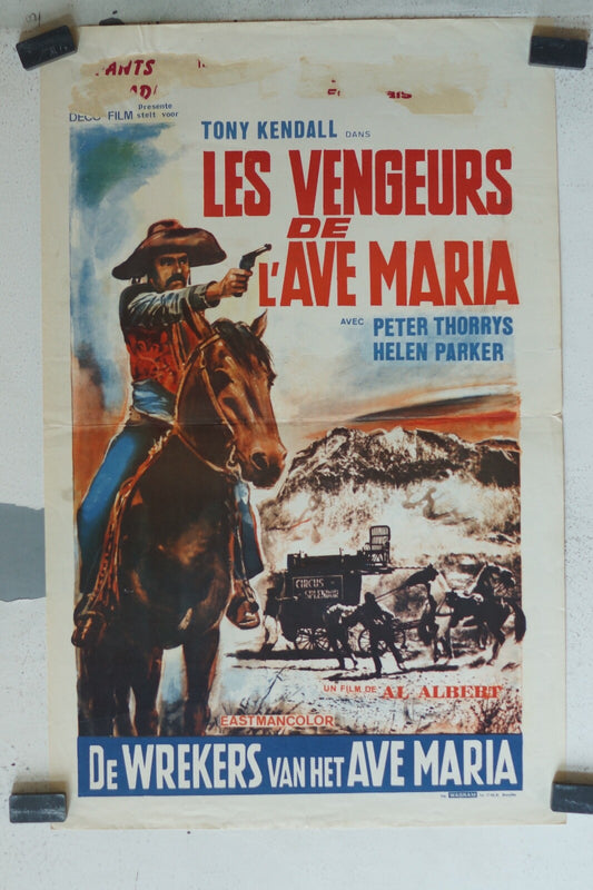 VENGEURS DE L’AVE MARIA (LES) ORIGINAL MOVIE POSTER 57X36 Tony Kendall