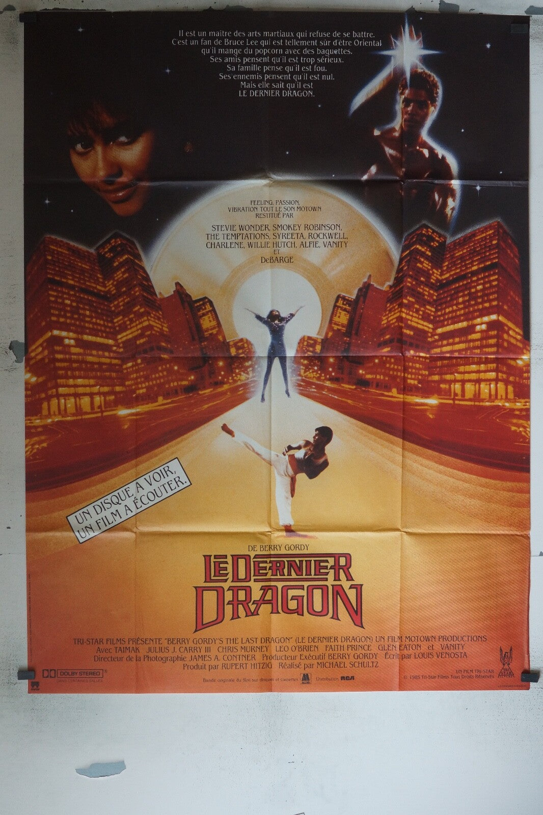 LE DERNIER DRAGON POSTER ORIGINAL 120x160 BERRY GORDY