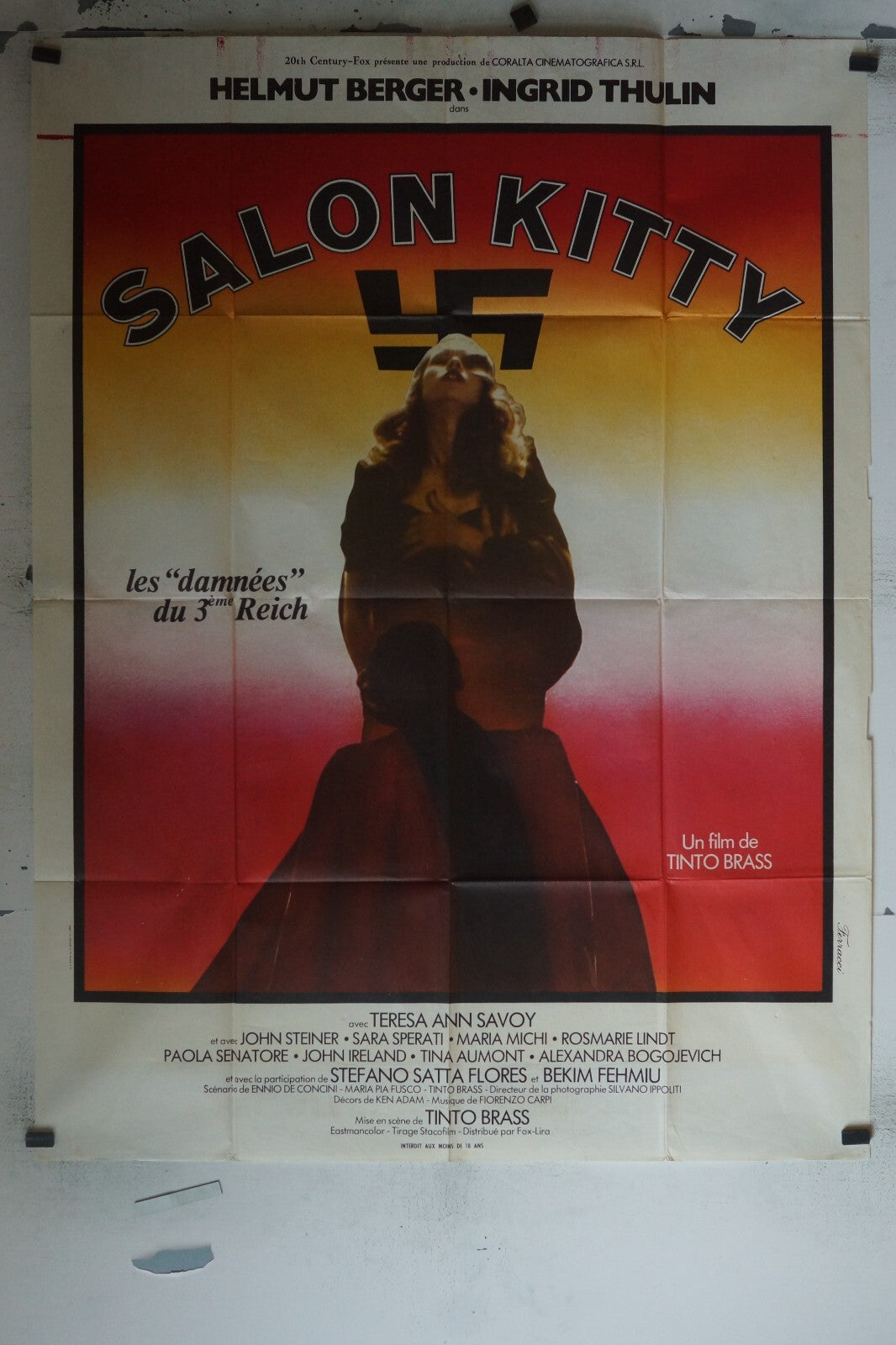SALON KITTY MOVIE POSTER ORIGINAL 120x160 HELMUT BERGER