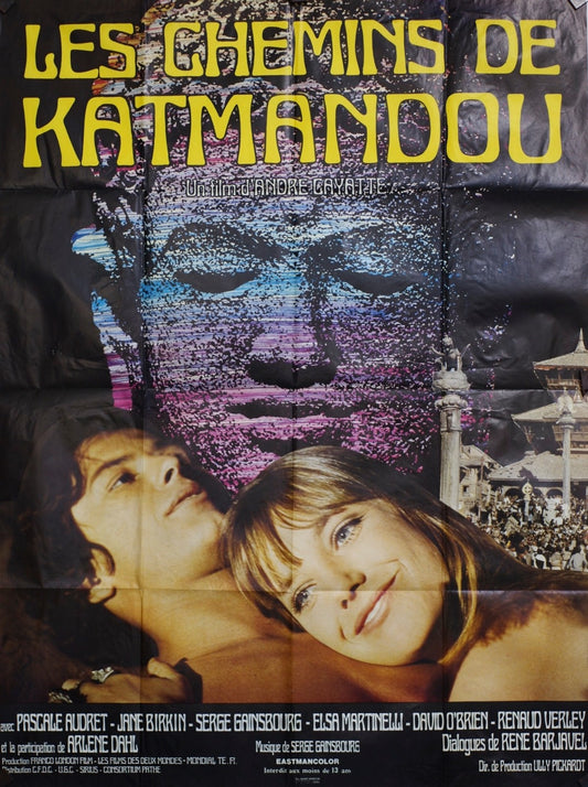 LES CHEMINS DE KATMANDOU JANE BIRKIN POSTER ORIGINAL 120x160