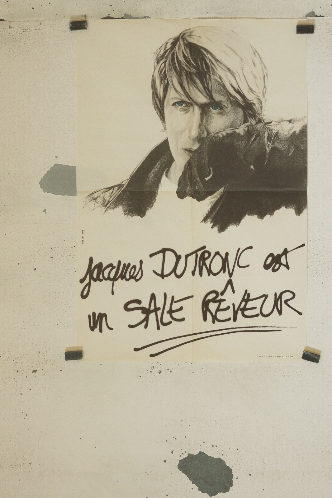 SALE RÊVEUR JACQUES DUTRONC MOVIE POSTER ORIGINAL (60X80) LEA MASSARI
