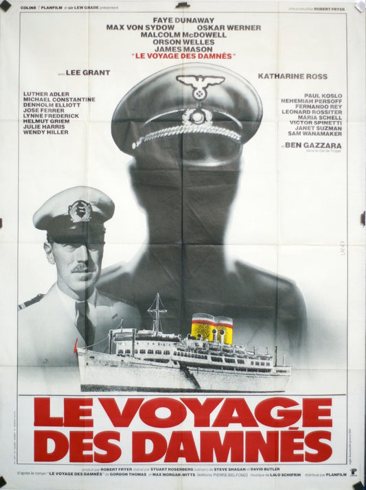 LE VOYAGE DES DAMNÉS FAYE DUNAWAY MOVIE POSTER ORIGINAL 120x160