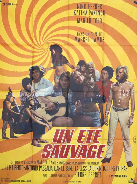UN ÉTÉ SAUVAGE MOVIE POSTER ORIGINAL 120x160 NINO FERRER