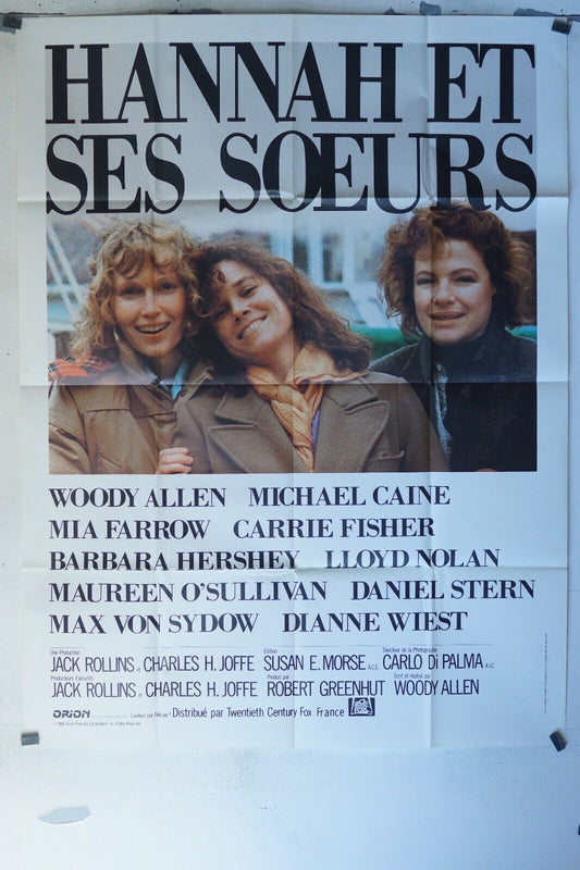 HANNAH ET SES SOEURS MOVIE POSTER ORIGINAL 120x160 WOODY ALLEN