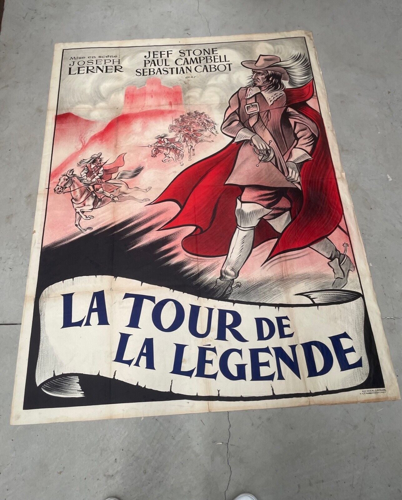 LA TOUR DE LA LÉGENDE ORIGINAL 120x160 JOSEPH LERNER