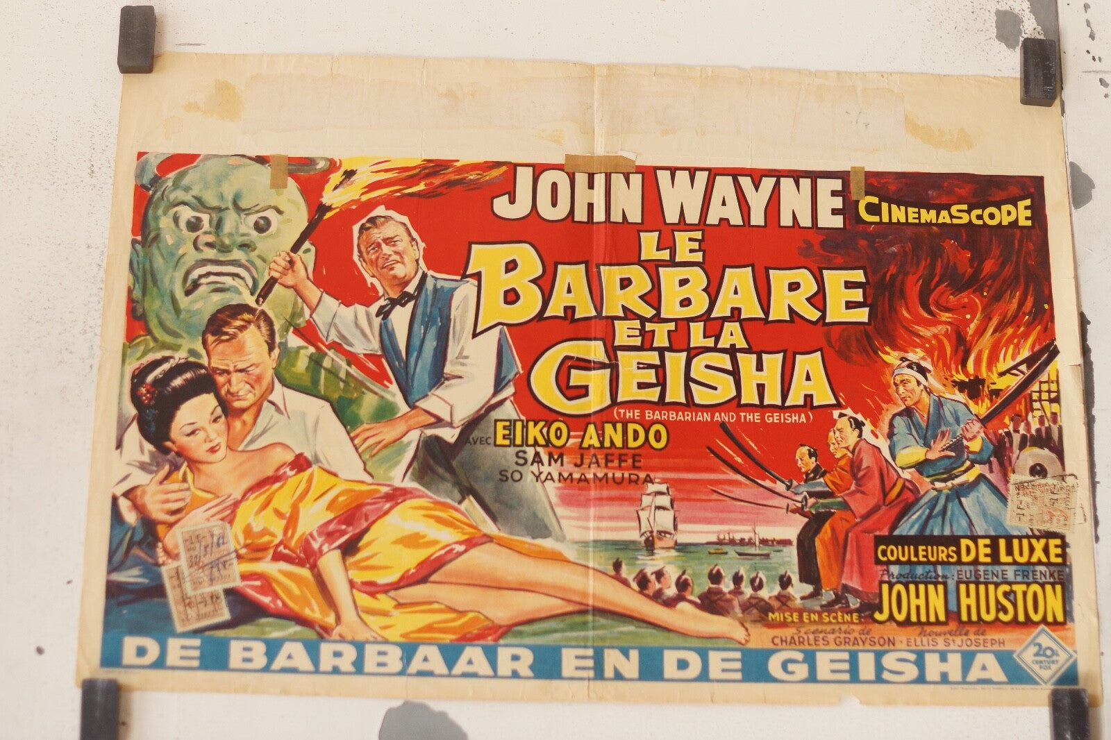  BARBARE ET LA GEISHA (LE) (Belge) ORIGINAL 30x55