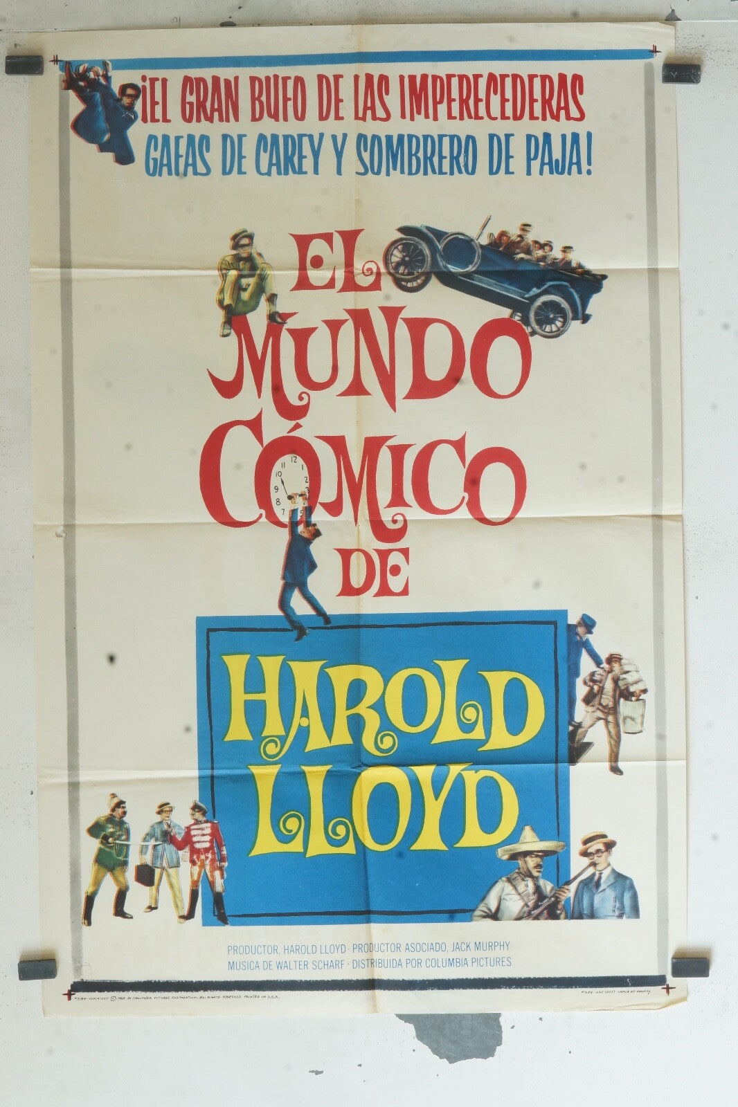 EL MUNDO COMICO DE HAROLD LLOYD E 69x103 ORIGINAL