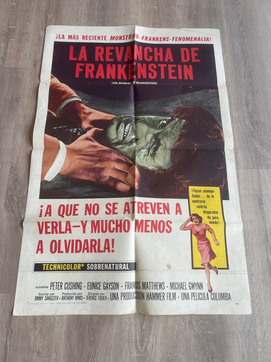 LA REVANCHA DE FRANKENSTEIN (70X100) ORIGINAL PETER CUSHING CLIFF