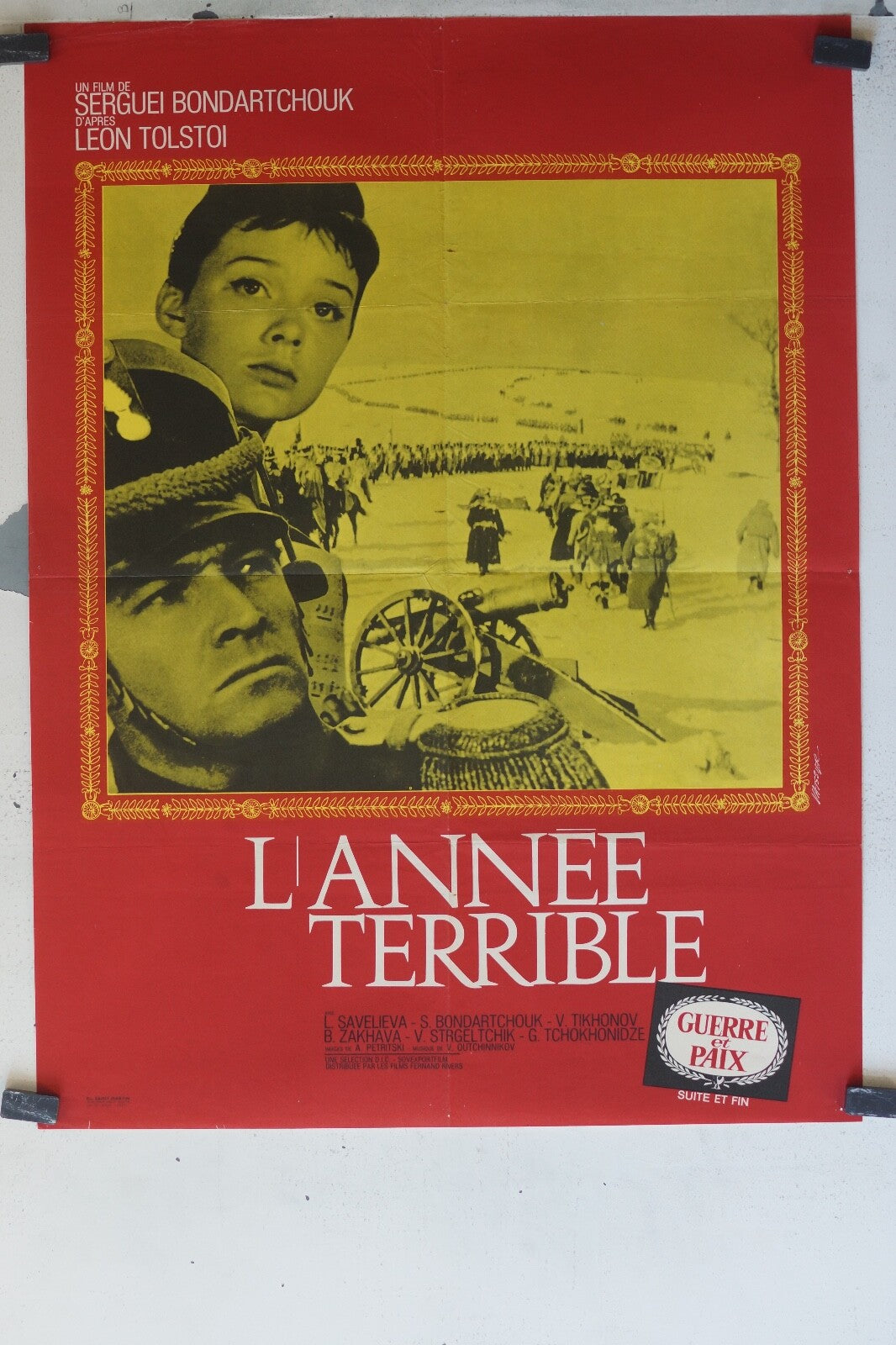 ANNEE TERRIBLE (L’) – Guerre et paix MOVIE POSTER ORIGINAL (60X80) L. Savelieva 
