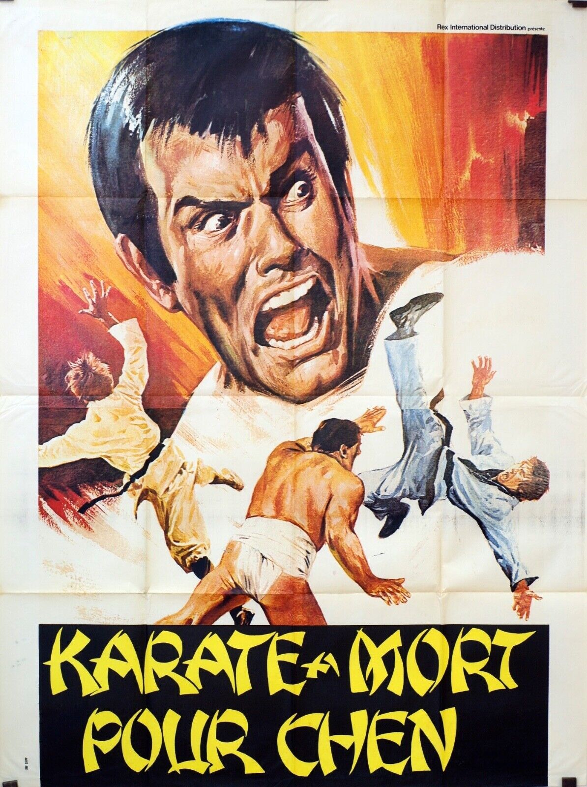 KARATÉ À MORT POUR CHEN , KUNG FU KARATÉ MOVIE POSTER (120X160)