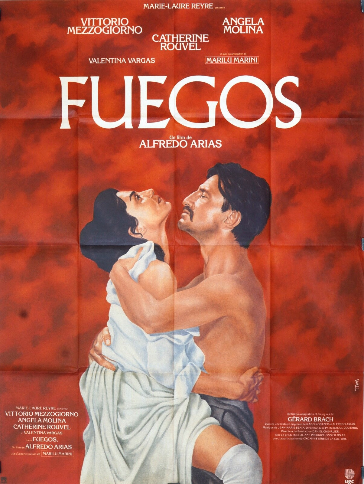 FUEGOS MOVIE POSTER ORIGINAL 120x160  SOPHIE MARCEAU