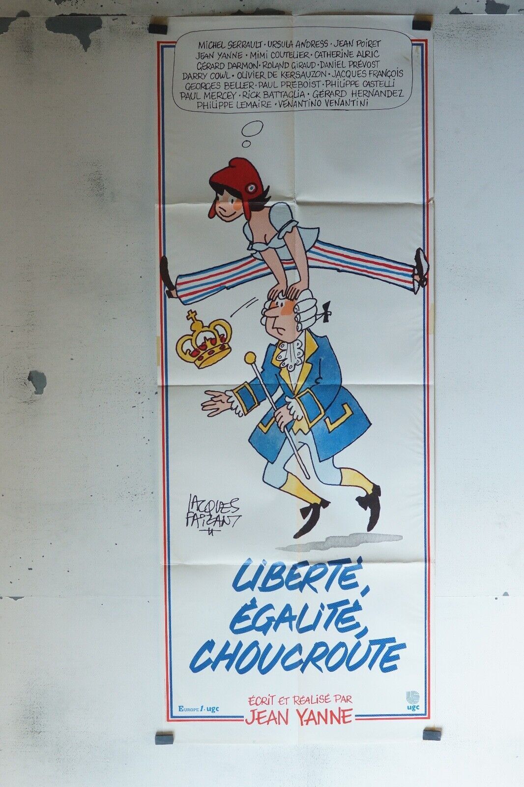 LIBERTÉ ÉGALITÉ CHOUCROUTE MOVIE POSTER ORIGINAL 60x160