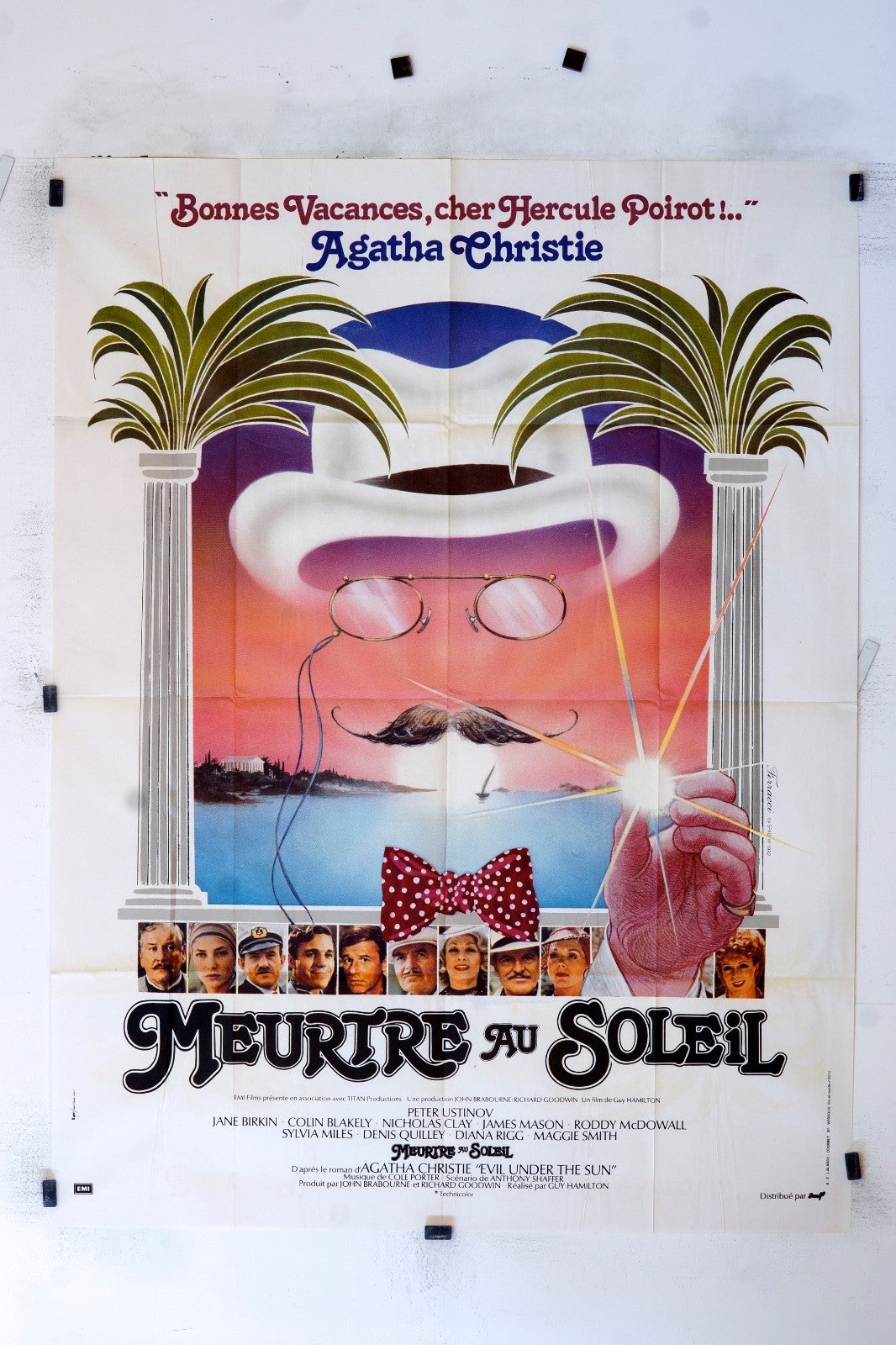 MEURTRE AU SOLEIL AGATHA CHRISTIE MOVIE POSTER 120x160