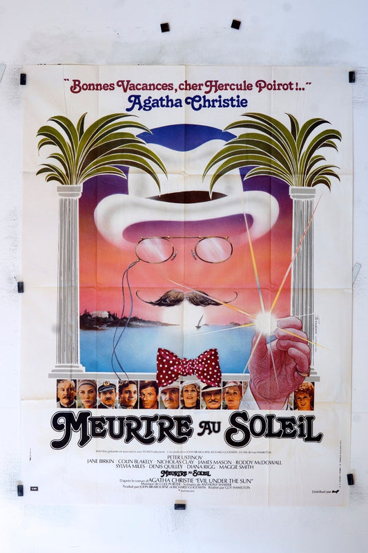 MEURTRE AU SOLEIL AGATHA CHRISTIE MOVIE POSTER 120x160