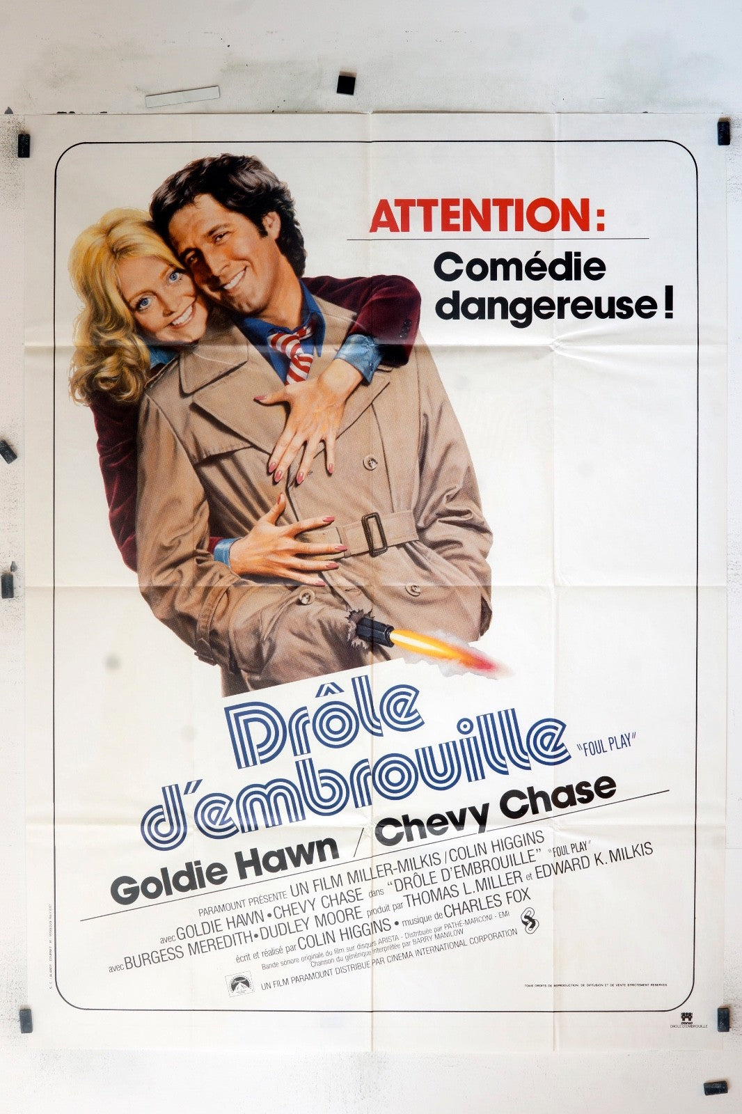 DRÔLE D’EMBROUILLE GOLDIE HAWN MOVIE POSTER ORIGINAL (120x160)
