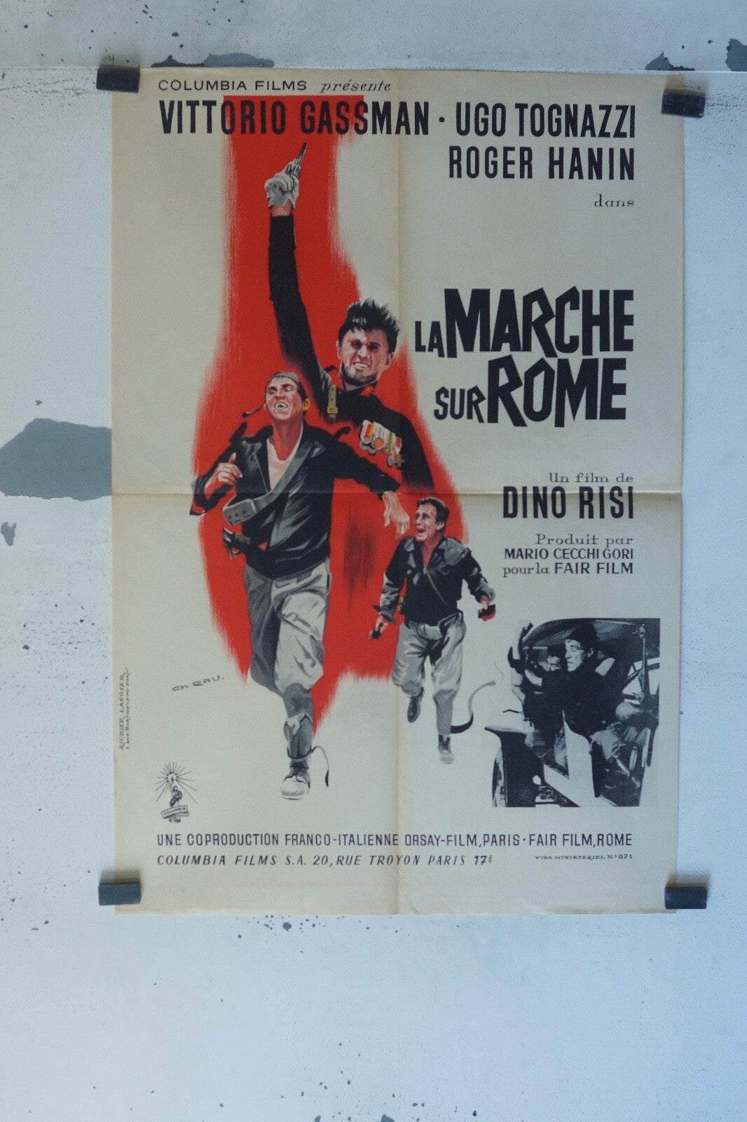 LA MARCHE SUR ROME ORIGINAL POSTER (60X80) VICTORIO GASSMAN