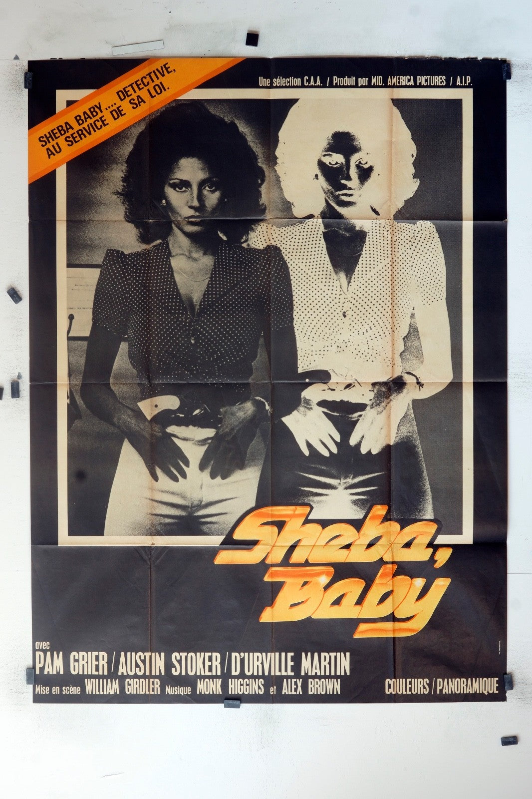 SHEBA BABY PAM GRIER MOVIE POSTER ORIGINAL 120x160