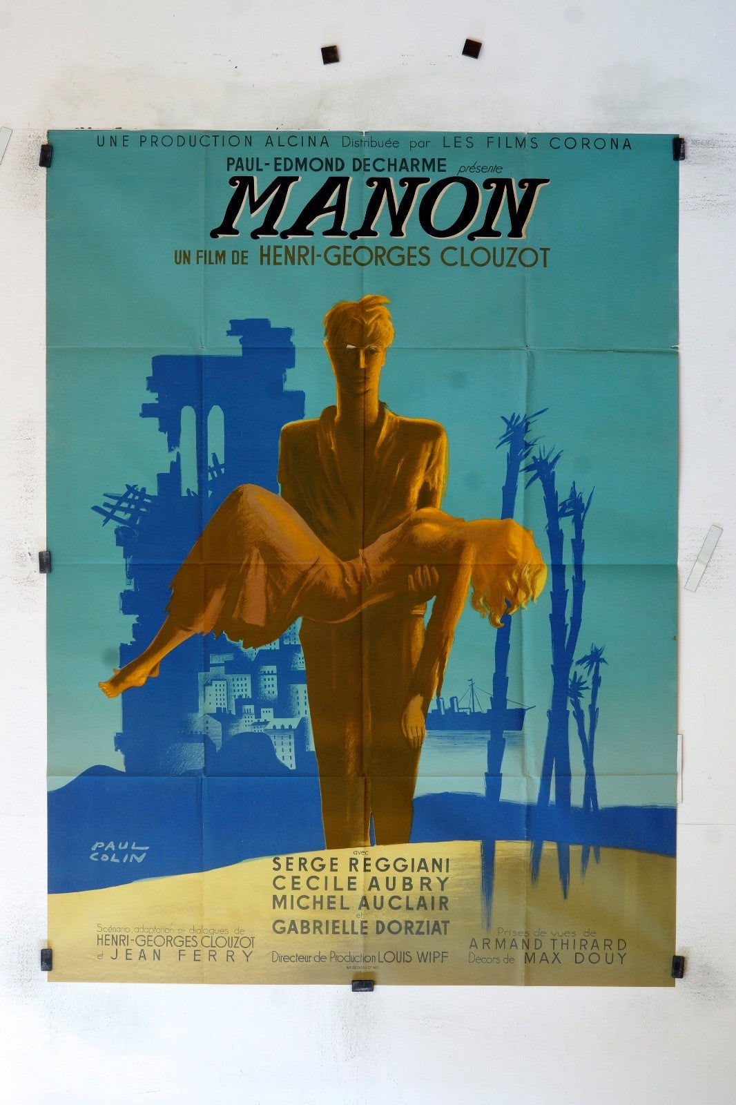 MANON HENRI GEORGES-CLOUZOT  MOVIE POSTER 120x160