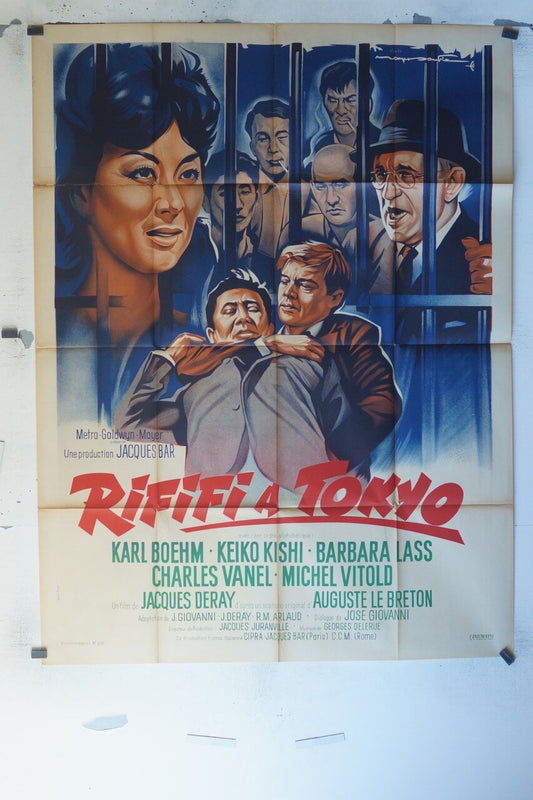 RIFIFFI A TOKYO POSTER ORIGINAL 120x160 KARL BOEHM