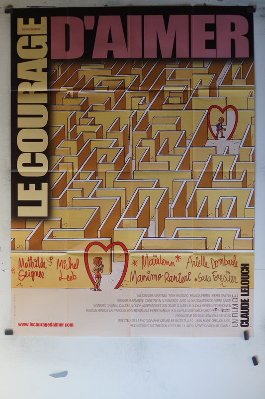 COURAGE D’AIMER (LE) ORIGINAL MOVIE POSTER 70x100 Alessandra Martines 