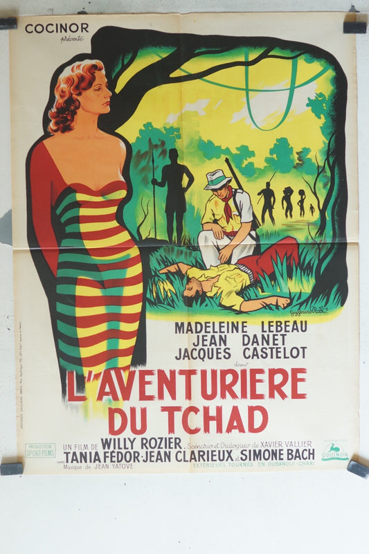 AVENTURIERE DU TCHAD (L’) MOVIE POSTER (60x80) Madeleine Lebeau , Jean Danet