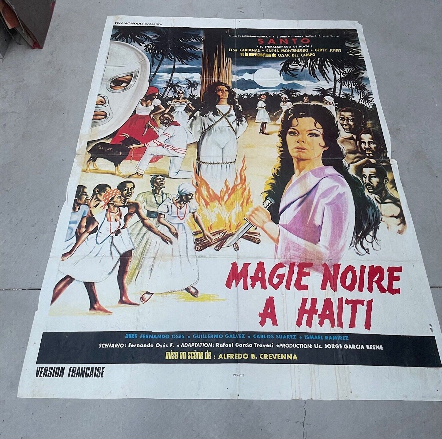 MAGIE NOIRE A HAITI ORIGINAL 120x160 SANTO