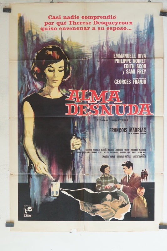 ALMA DESNUDA MOVIE POSTER ORIGINAL 69 x 103 Emmanuele Riva