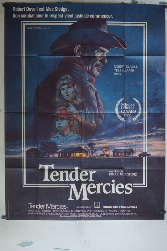TENDER MERCIES MOVIE POSTER ORIGINAL 120x160 ALLAN HUBBARD