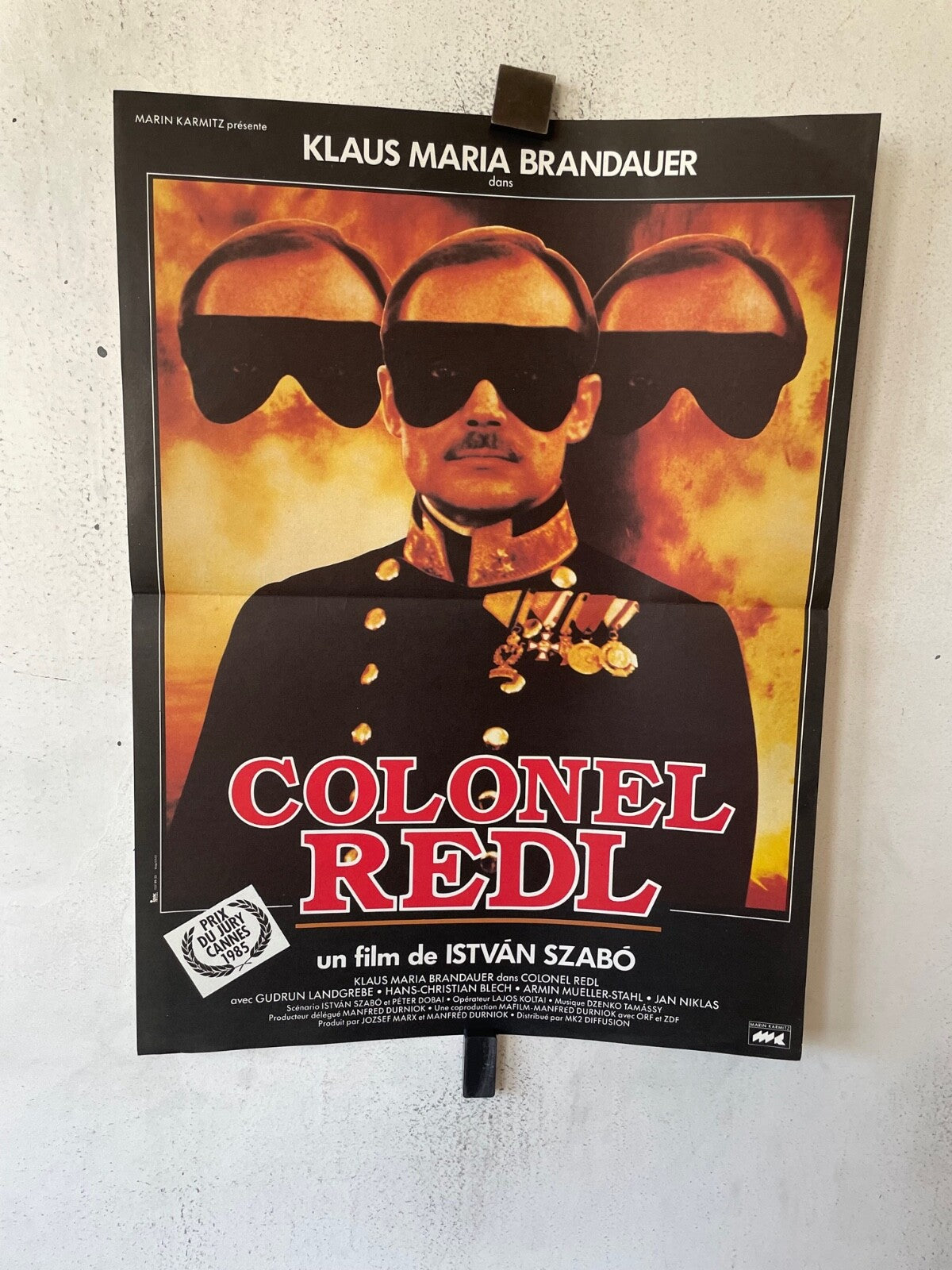 LE COLONEL REDL POSTER ORIGINAL (40X60) KLAUS MARIA BRANDAUER