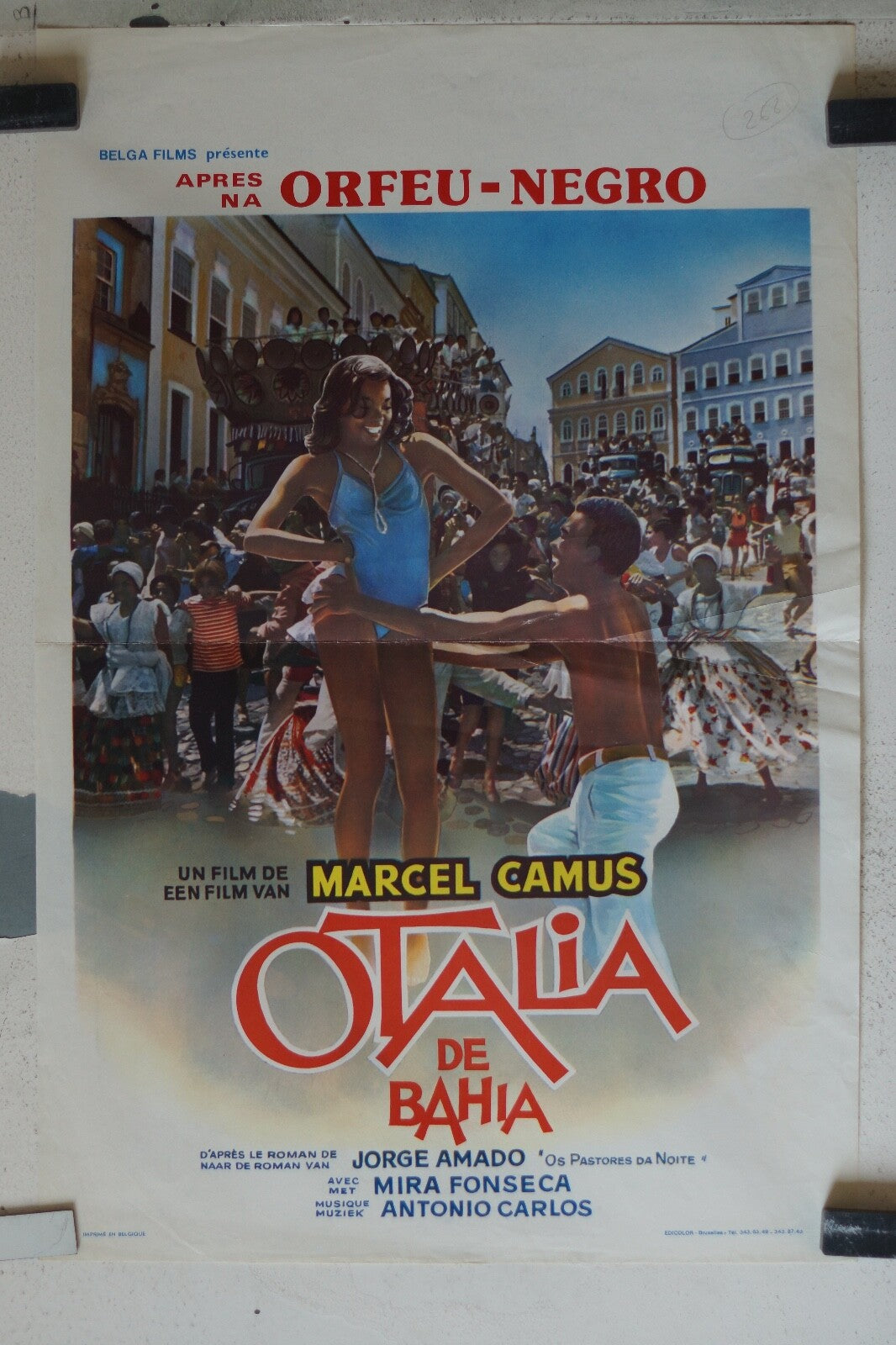 OTALIA DE BAHIA, (BELGE) MOVIE POSTER ORIGINAL 54x36 Mira Fonseca , Maria Viana