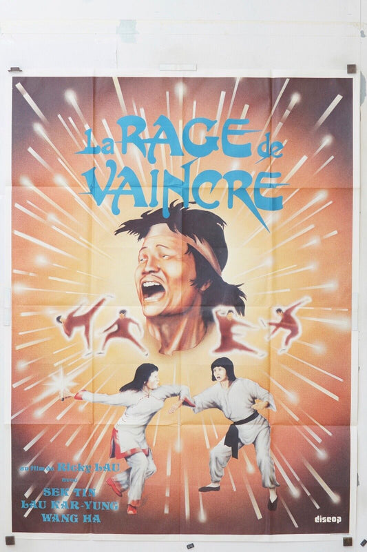 LA RAGE DE VAINCRE, KUNG FU, KARATÉ MOVIE POSTER ORIGINAL 120x160 SEK TIN