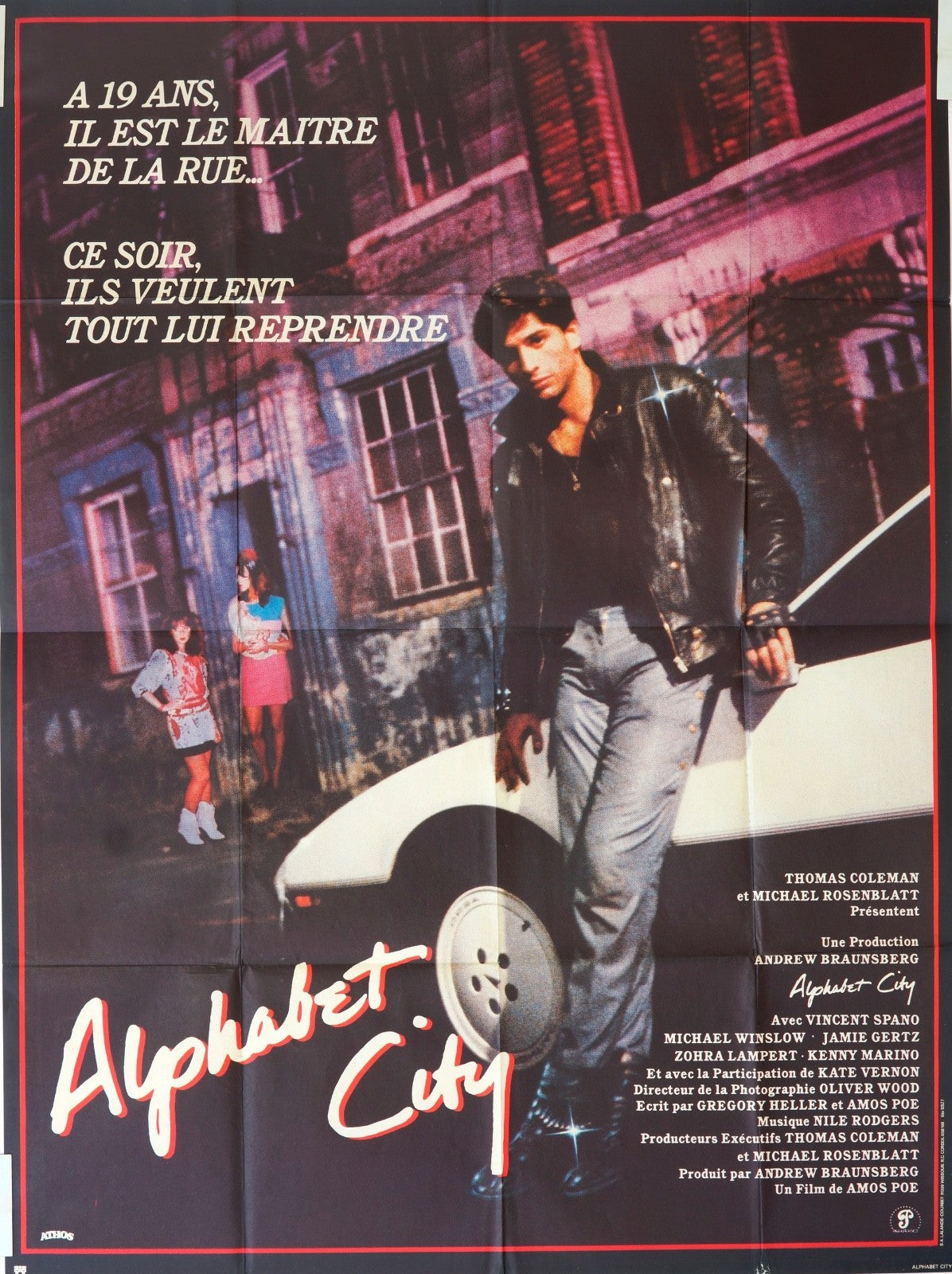 ALPHABET CITY  VINCENT SPANO MOVIE POSTER ORIGINAL 120x160