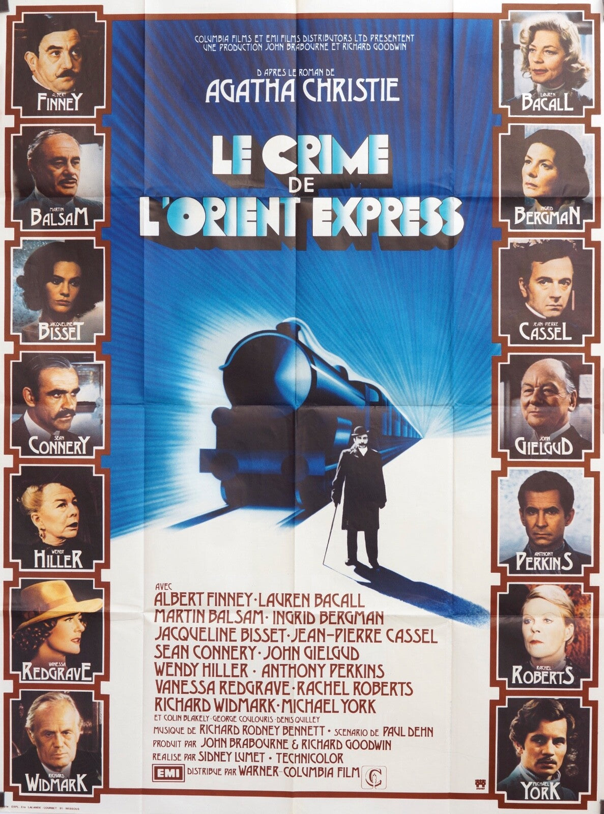 LE CRIME DE L’ORIENT EXPRESS ORIGINAL MOVIE POSTER 120x160 ANNIE GIRARDOT