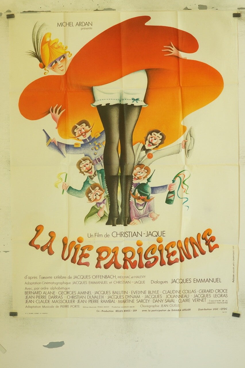 LA VIE PARISIENNE MOVIE POSTER ORIGINAL 120x160 CHRISTIAN-JAQUE