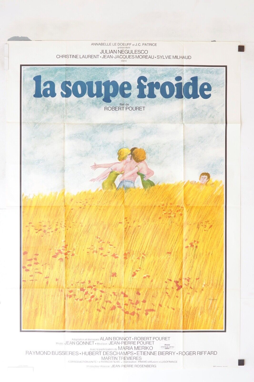 LA SOUPE FROIDE MOVIE POSTER ORIGINAL 120x160 RAYMOND BUSSIERES