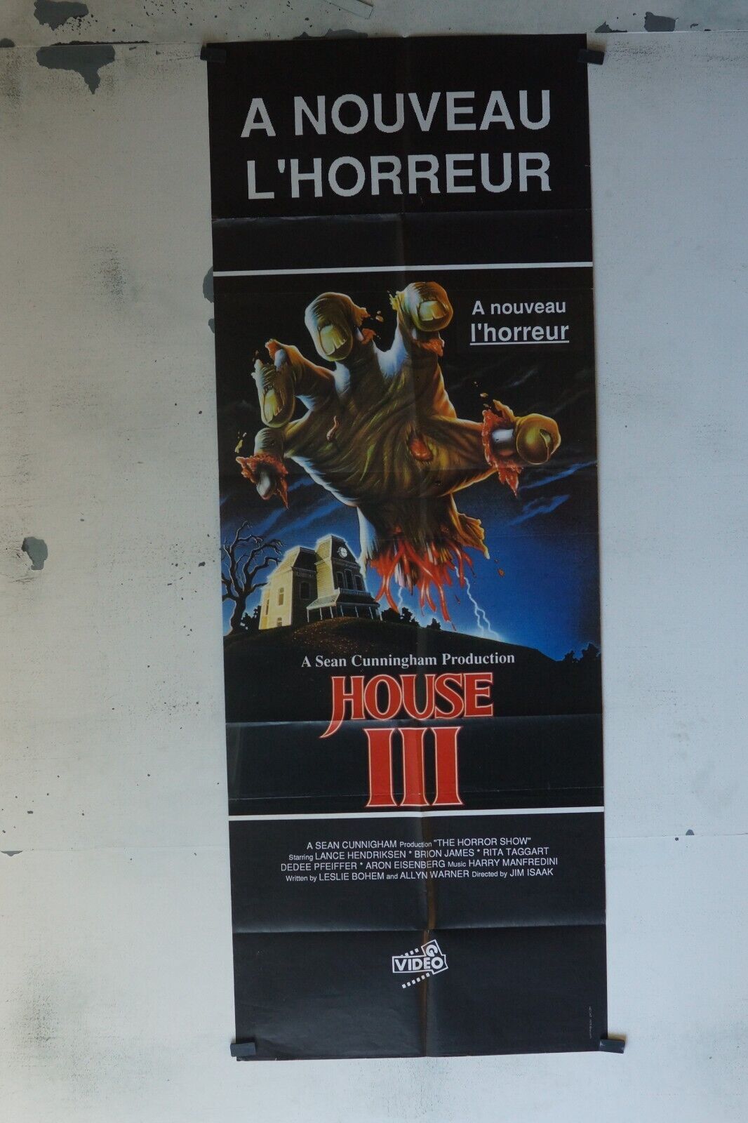 HOUSE III, MOVIE POSTER ORIGINAL 60x160 BRION JAMES
