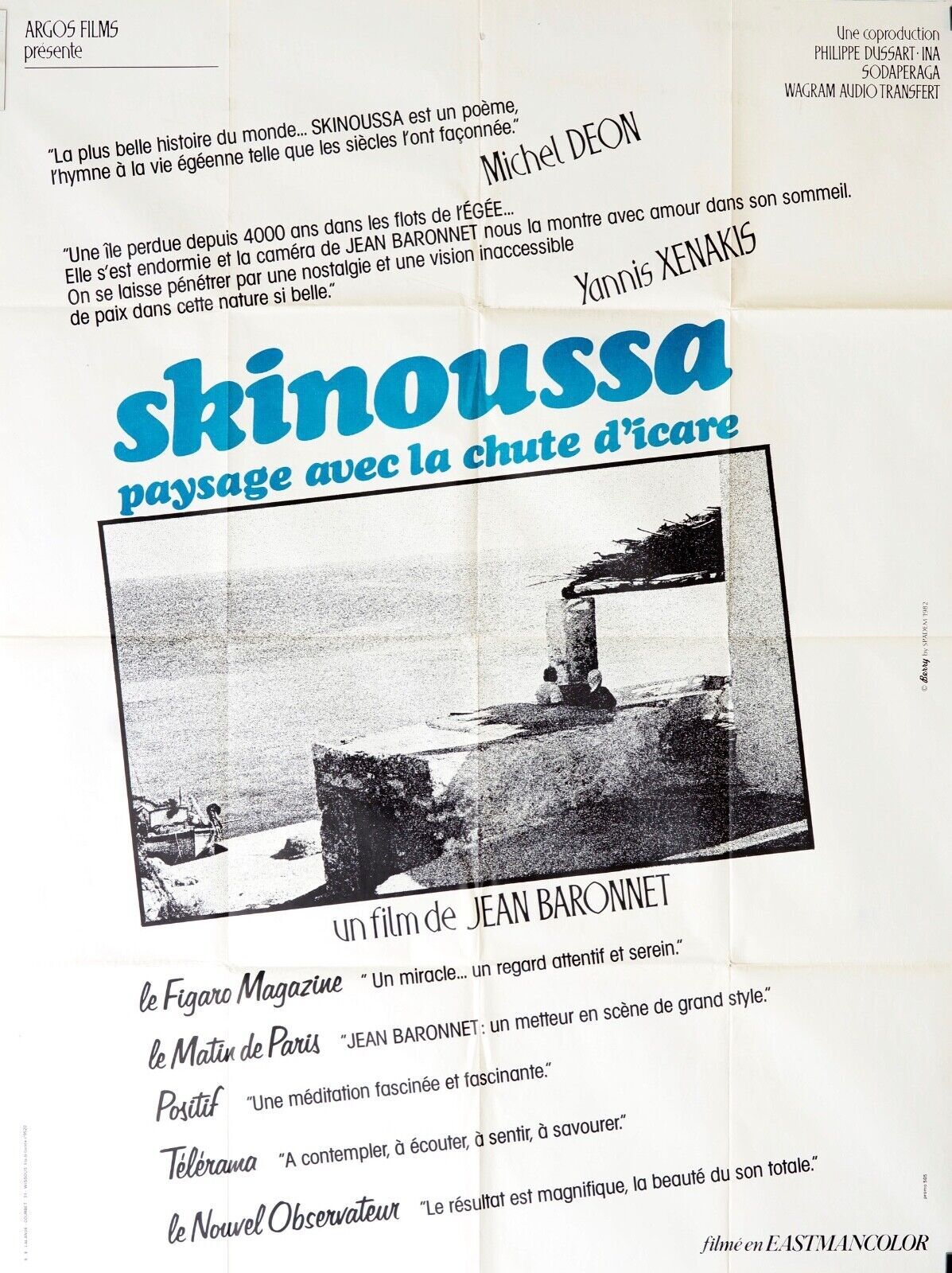 SKINOUSSA MOVIE POSTER ORIGINAL 120x160 JEAN BARONNET