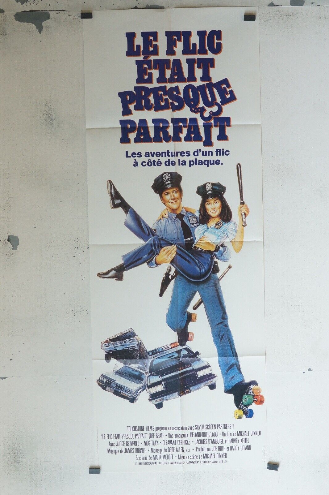 LE FLIC ÉTAIT PRESQUE PARFAIT 60x160 ORIGINAL POSTER JUDGE REINHOLD