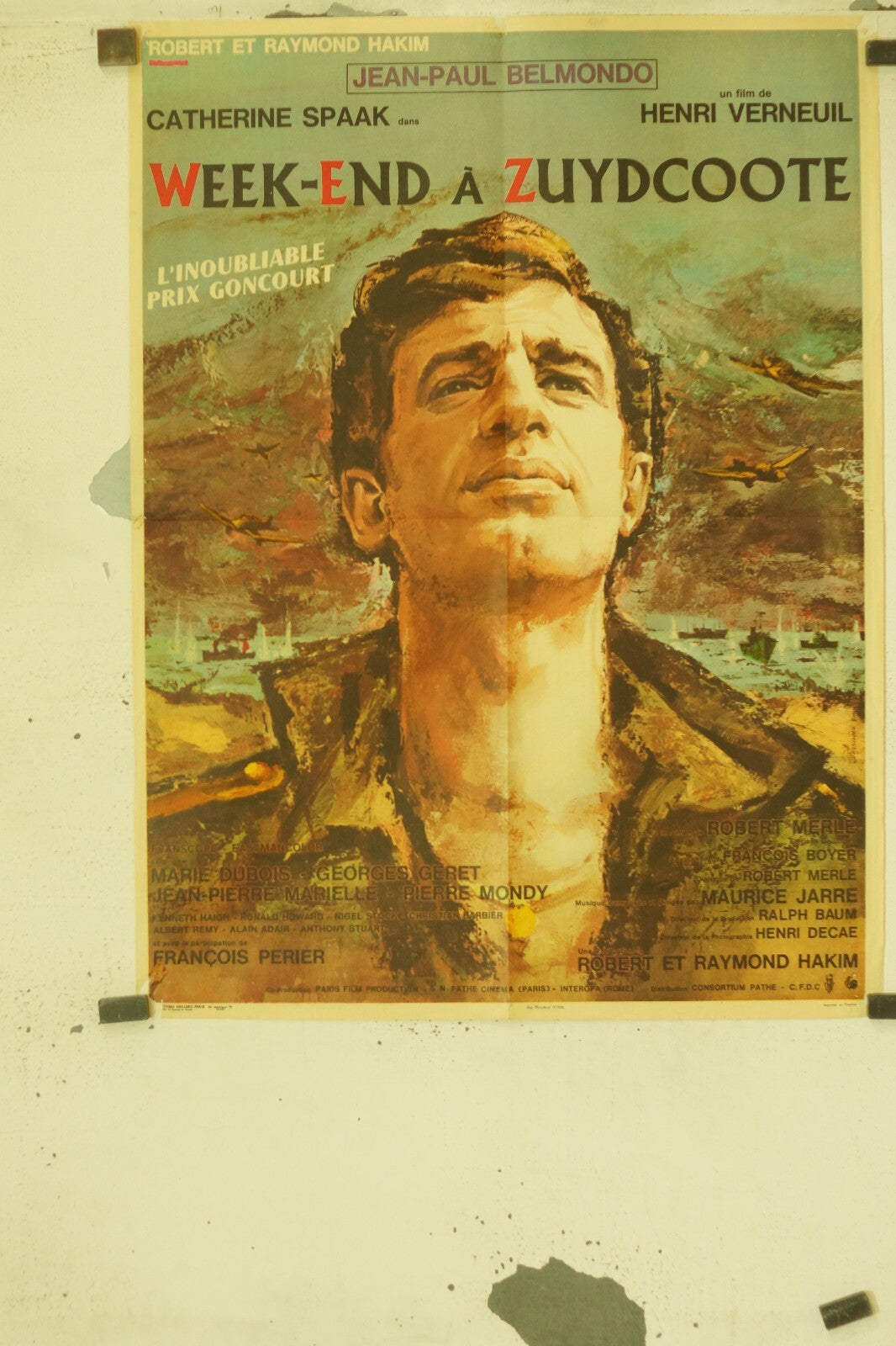 WEEK-END A ZUDYCOOTE POSTER ORIGINAL (60X80) JEAN-PAUL BELMONDO – CATHERINE