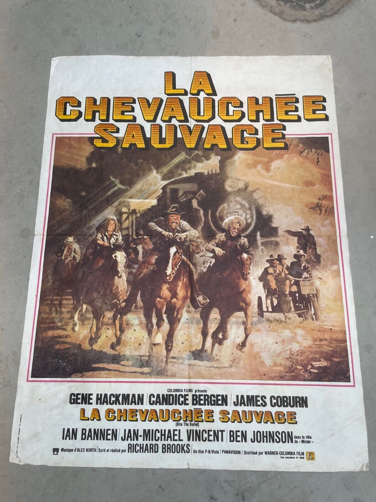 LA CHEVAUCHÉE SAUVAGE MOVIE POSTER  ORIGINAL (60X80) GENE HACKMAN