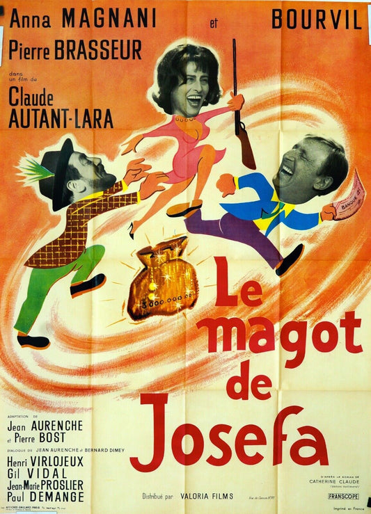 LE MAGOT DE JOSEFA 120X160 ORIGINAL MOVIE POSTER BOURVIL