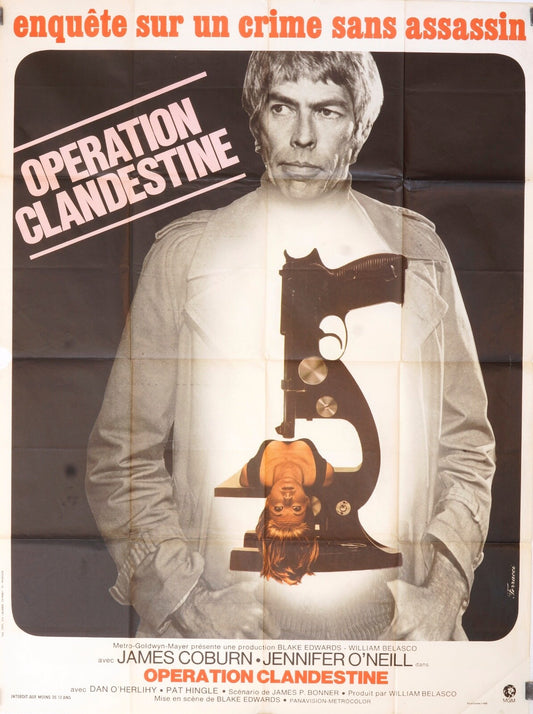 OPÉRATION CLANDESTINE POSTER ORIGINAL 120x160 JAMES COBURN
