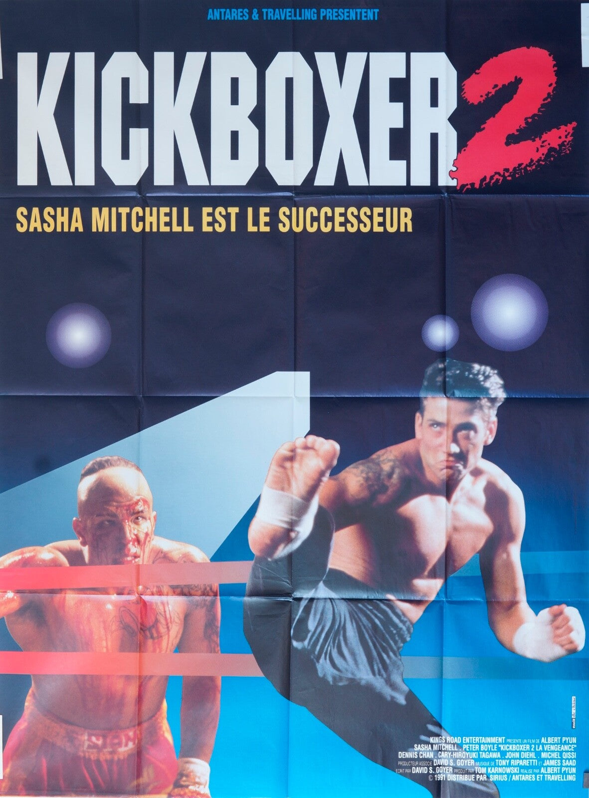 KICKBOXER 2 MOVIE POSTER ORIGINAL 120x160 Sasha Mitchell