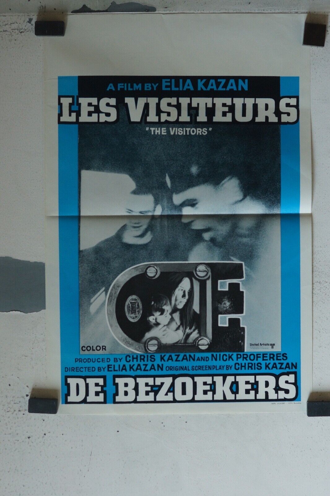 LES VISITEURS MOVIE POSTER ORIGINAL (55X37) CHRIS KAZAN