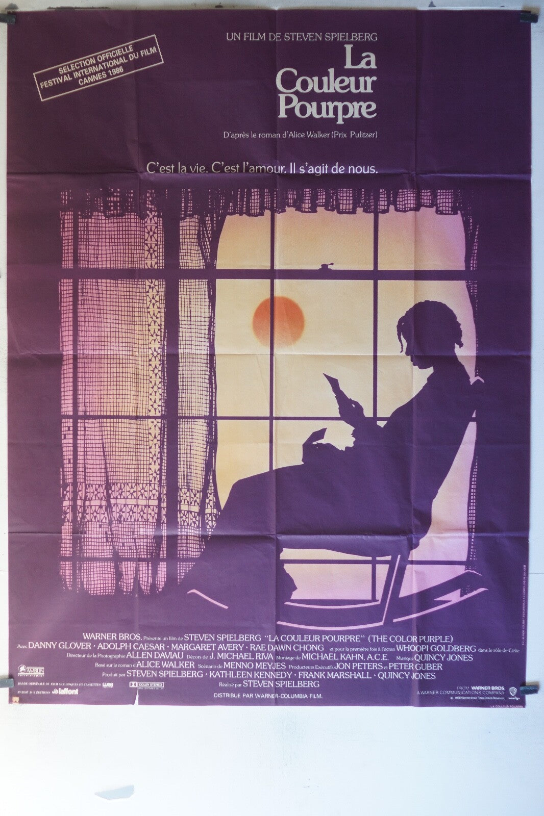 COULEUR POURPRE (LA) MOVIE POSTER ORIGINAL120x160 Danny Glover , Whoopi Goldberg