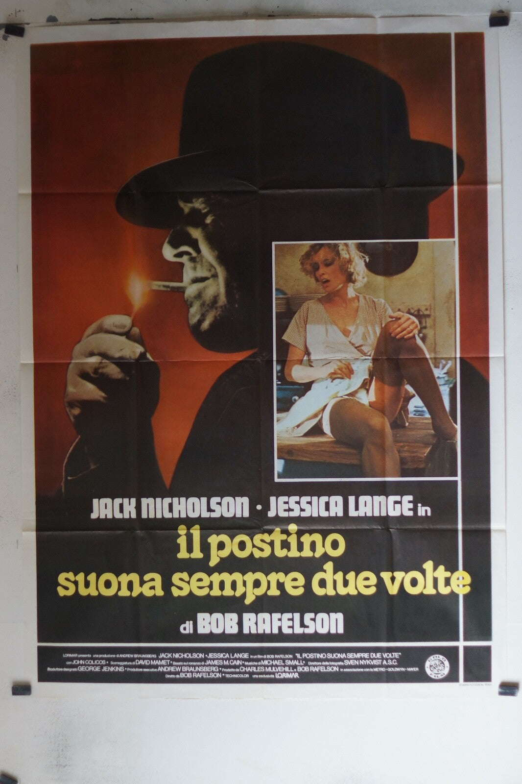 IL POSTINO SUONA SEMPRE DUE VOLTE 1971 MOVIE POSTER ORIGINAL120x160JESSICA LANGE