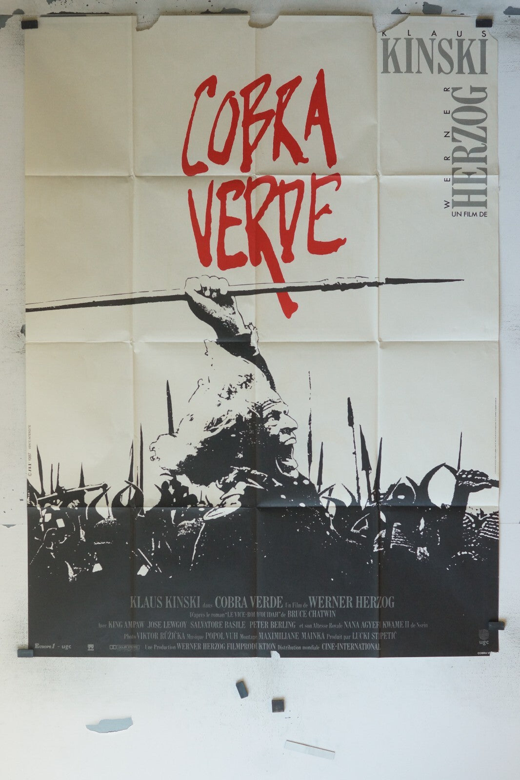 COBRA VERDE MOVIE POSTER ORIGINAL 120x160 MEL GIBSON