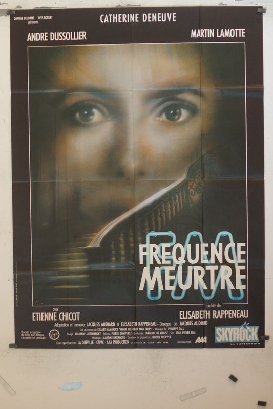 FRÉQUENCE MEURTRE POSTER ORIGINAL 120x160 CATHERINE DENEUVE – ANDRE DUSSOLIER