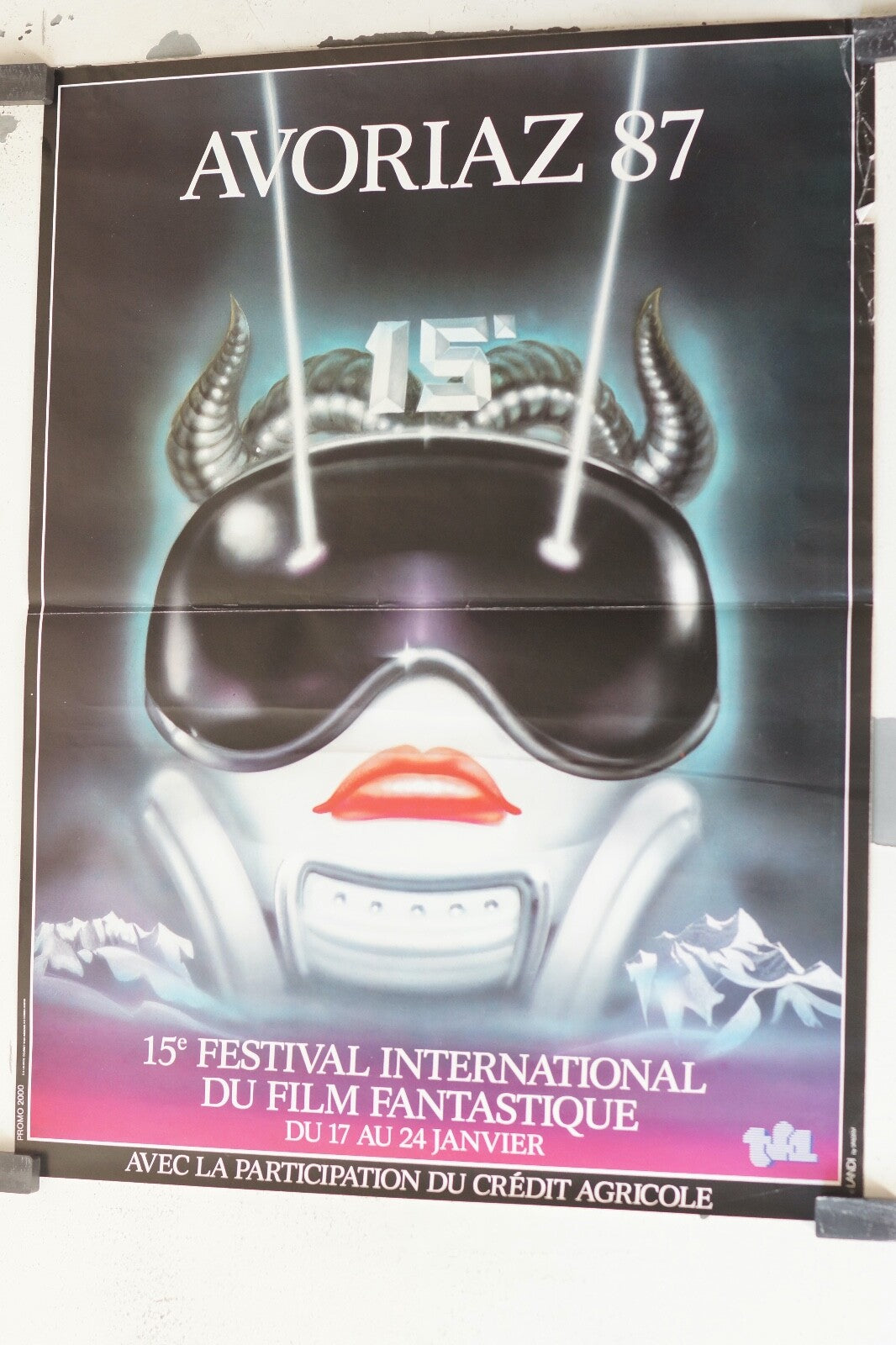 AVORIAZ 87 – 15e FESTIVAL INTERNATIONAL DU FILM FANTASTIQUE ORIGINAL 57x44