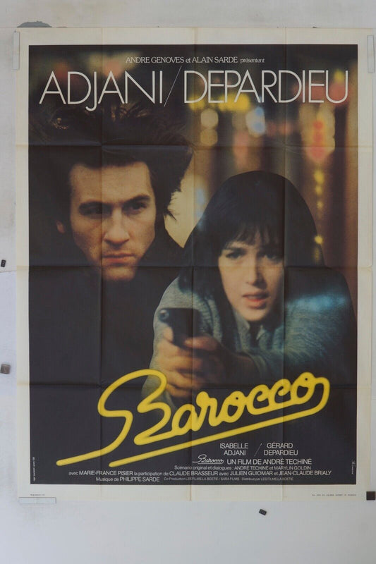 BAROCCO MOVIE POSTER ORIGINAL 120x160 ADJANI/DEPARDIEU